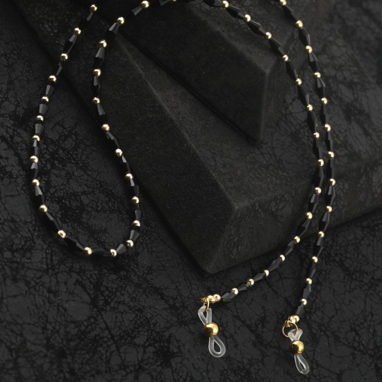 ROPE GÖZLÜK ASKISI - PİRAMİT SİYAH 