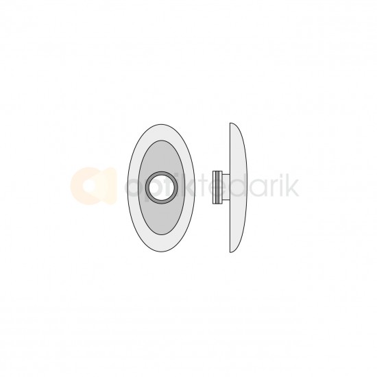 PVC OVAL TİTANİUM PLAKET 