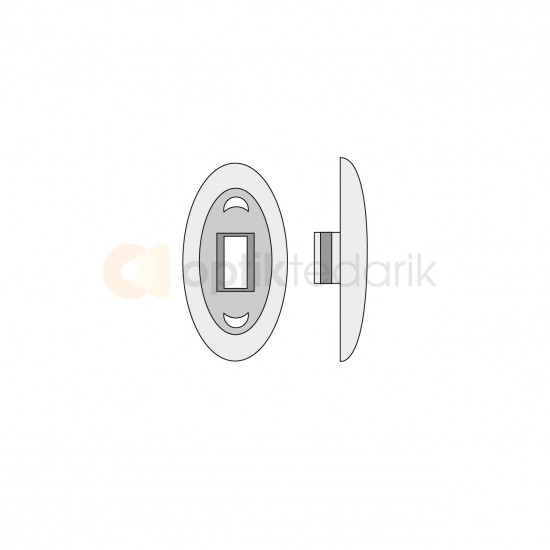 PVC OVAL GEÇME PLAKET 