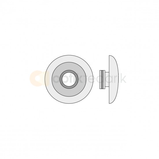 PVC YUVARLAK TİTANİUM PLAKET 