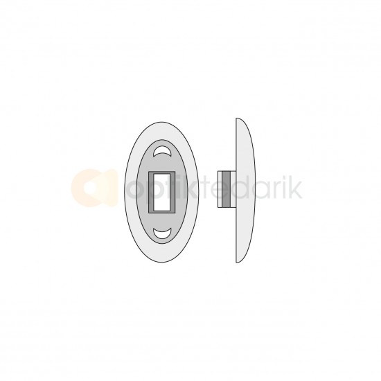 SİLİKON OVAL GEÇME PLAKET M15 SİLİKON OVAL GEÇME PLAKET M15