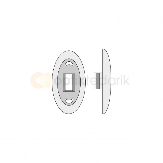 SİLİKON OVAL GEÇME PLAKET M17 SİLİKON OVAL GEÇME PLAKET M17