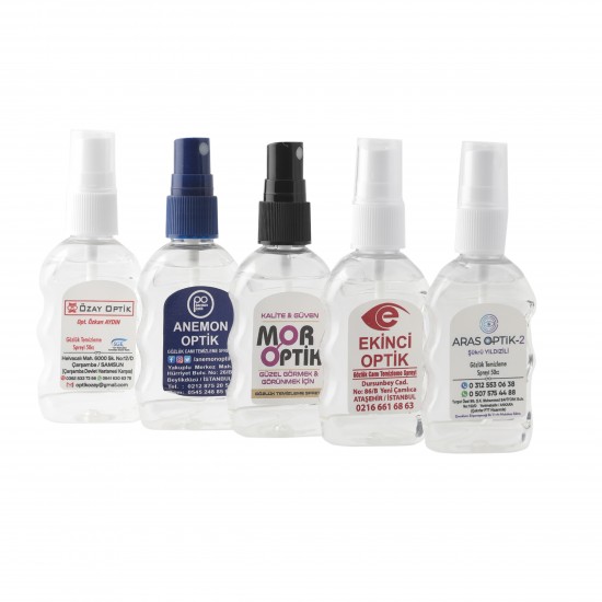MARKA VE FİRMANIZA ÖZEL BASKILI GÖZLÜK TEMİZLEME SPREYİ / 1000 ADET 