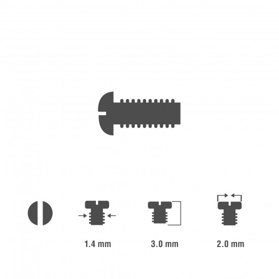 1.4 TEPELİ CAM VİDASI 3.0MM