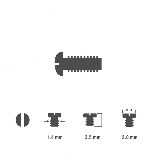 1.4 TEPELİ CAM VİDASI 3.5MM